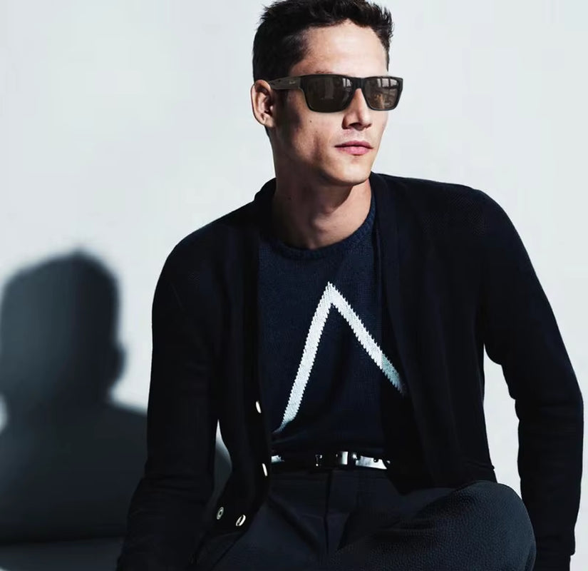 Men's Square Sports Sunglasses - Windproof Driving and Cycling Eyewear
