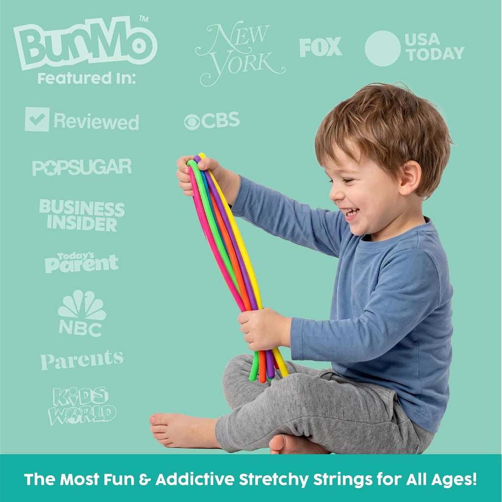 Exciting Glow in the Dark Stretchy Strings - 6 Pack of Sensory Fidget Toys for Kids 3+ - Perfect for Endless Fun and Creative Play!