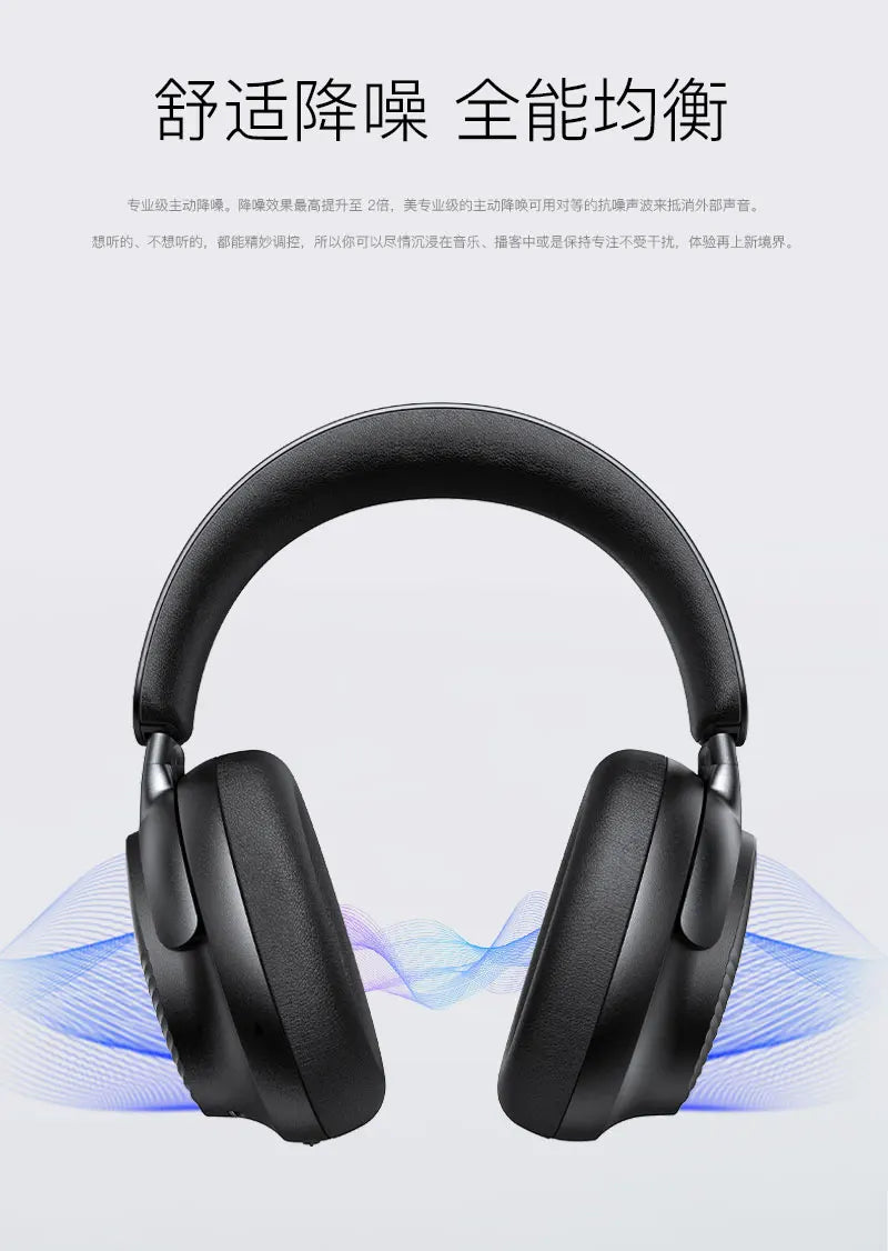 Unleash Your Sound Experience: Premium ANC Bluetooth V5.4 Wireless Over-Ear Headphones with Type-C Charging, Bass Boost, and Foldable Design - Model MS-B8