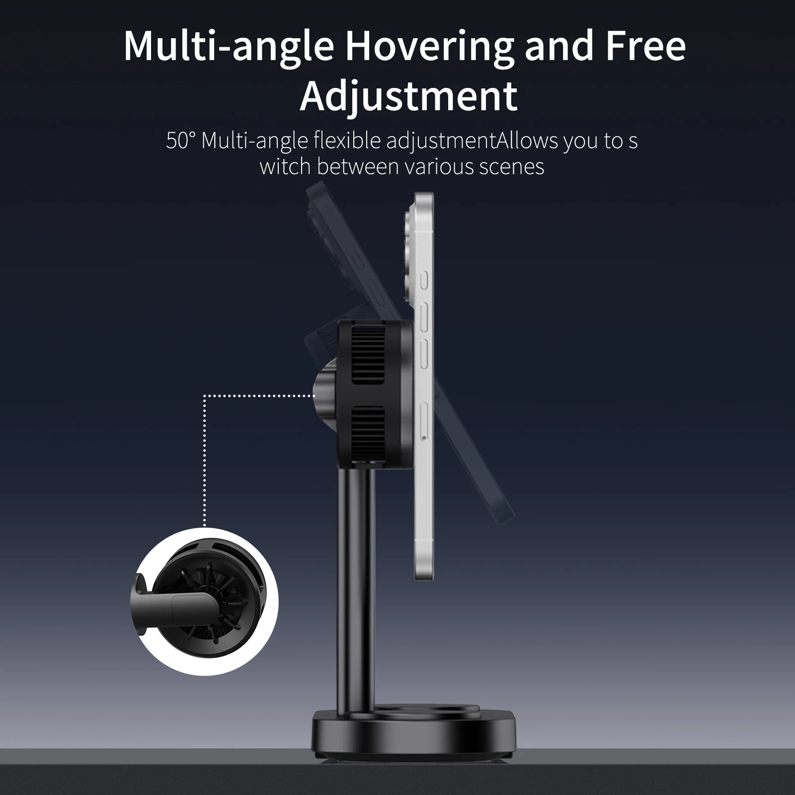 Revolutionary 7-in-1 Magnetic Wireless Charger with LED Light & Cooling Fan - Fast Qi2 Charging for 2 Phones & Smartwatch