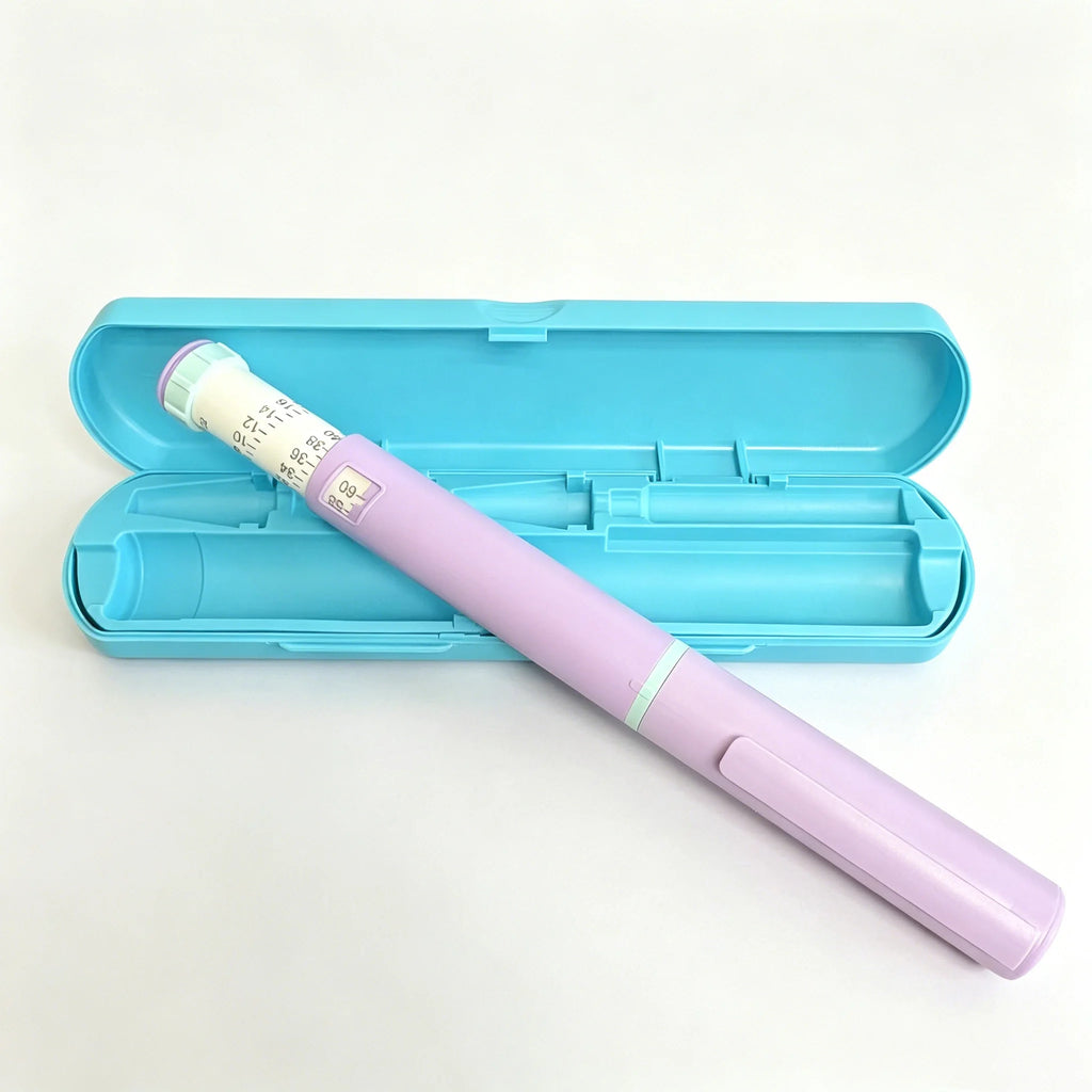 Vibrant 5-Pack of Reusable Peptide Injection Pens with Stylish Portable Case - Adjustable Dose Magic Pens for 3ml Glass Cartridges