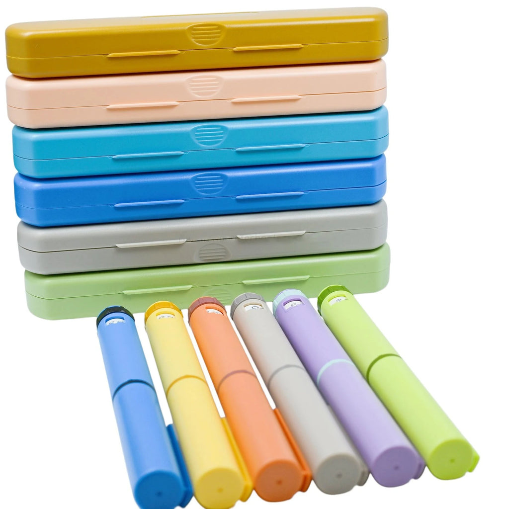 Elevate Your Tattoo Artistry with Our 5-Pack Colorful Reusable Plastic Injection Pens - Perfectly Compatible with 3ml Glass Cartridges