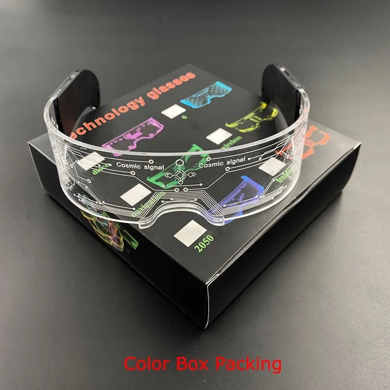 Light Up Your Festival Experience with Vibrant LED Visor Glasses for Unforgettable Style