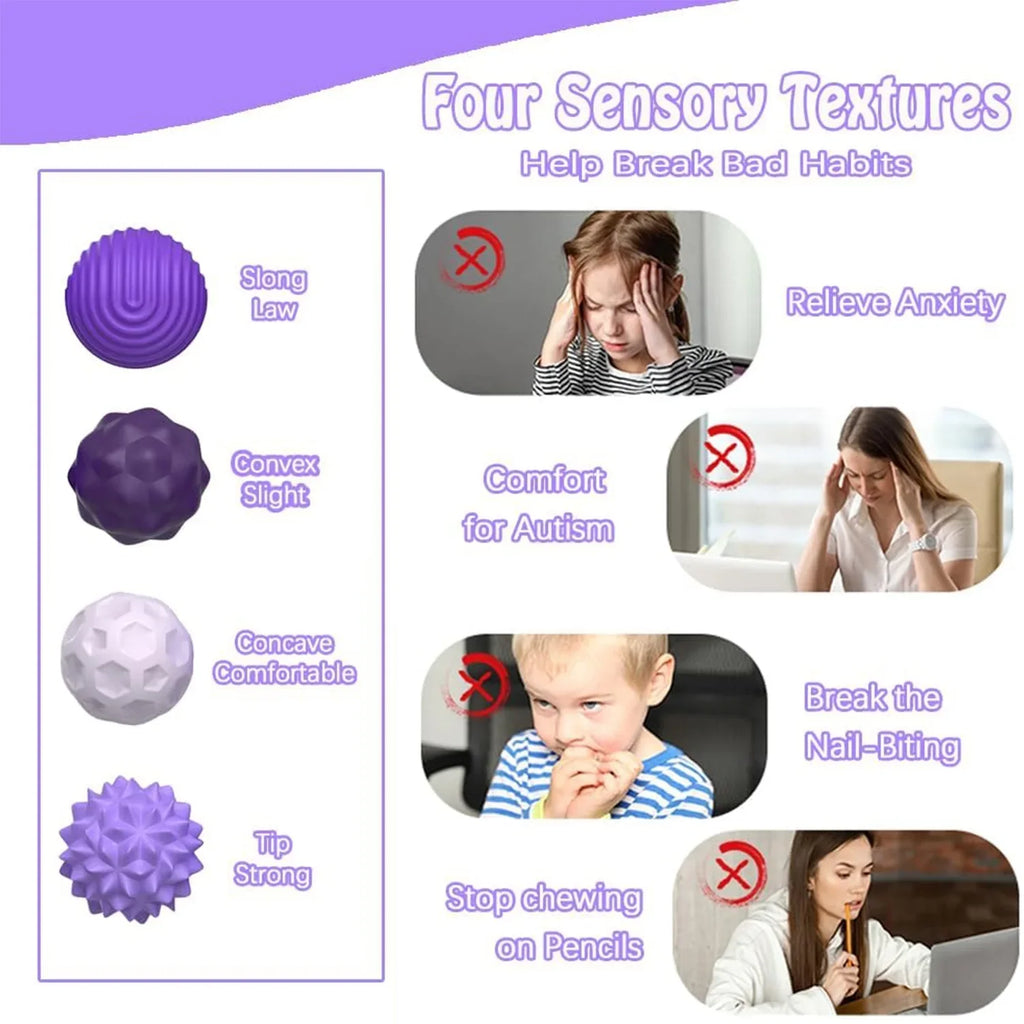 Stress-Relieving Silicone Magnetic Sensory Balls - Perfect Fidget Toy for Adults and Teens!
