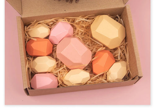 Explore the Joy of Learning with Our Nordic Montessori Rainbow Stacking Toy - Wooden Balance Building Blocks for Kids Aged 3-6!