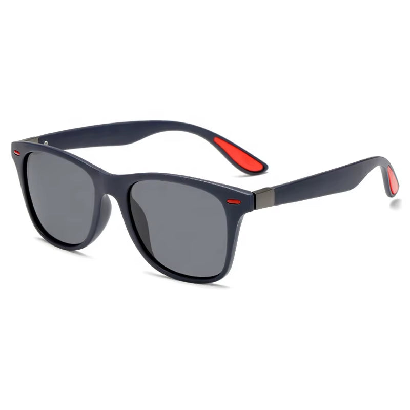 Stylish UV400 Polarized Classic Square Frame Sunglasses for Unisex Driving