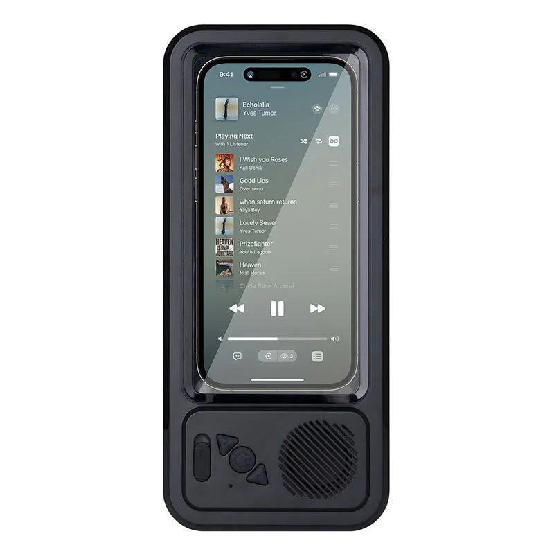 Waterproof Bluetooth Speaker & Touchscreen Phone Case - Perfect Wall Mount Stand for Shower Entertainment!