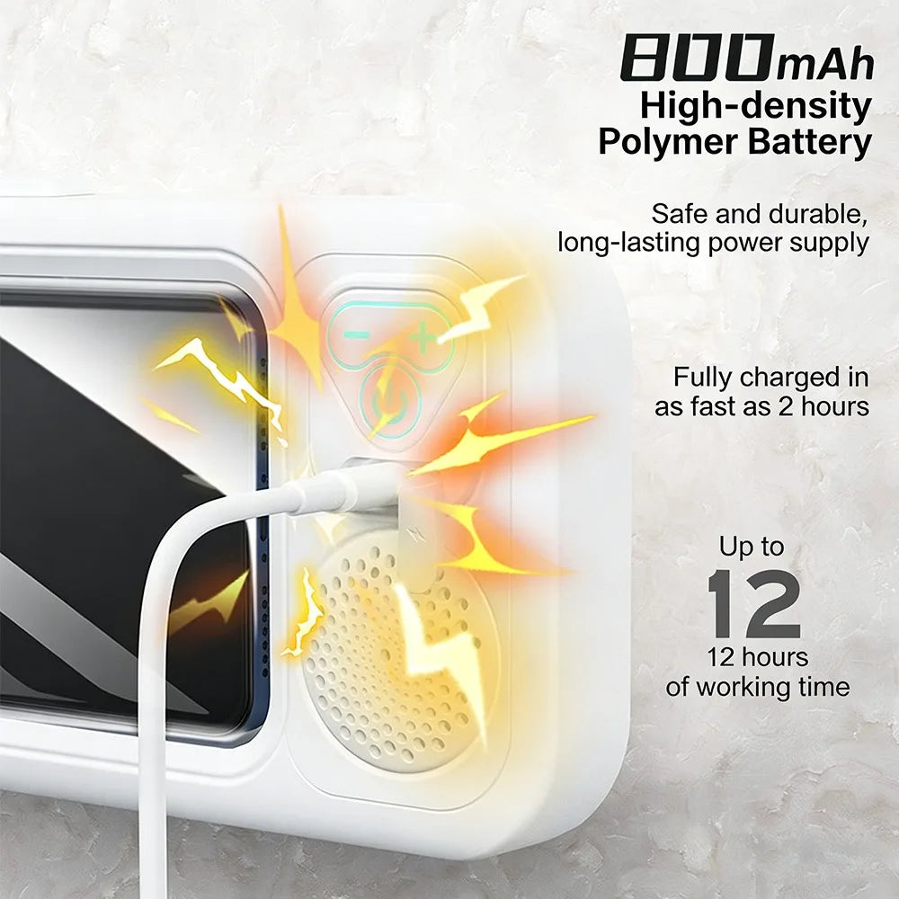 Ultimate Waterproof Bluetooth Speaker for Showers - Touch Control & Phone Holder for Unmatched Convenience!