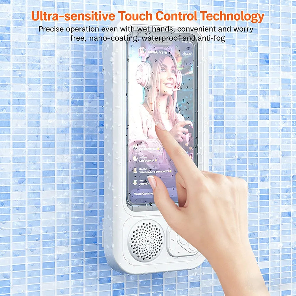 Ultimate Waterproof Bluetooth Speaker for Showers - Touch Control & Phone Holder for Unmatched Convenience!