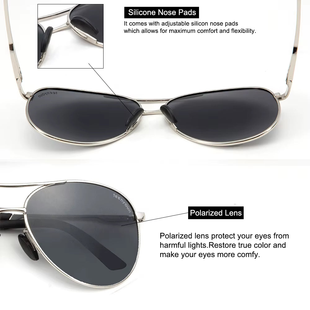 UV Protection Mirrored Polarized Sunglasses for Men and Women - Stylish & Functional Eye Protection
