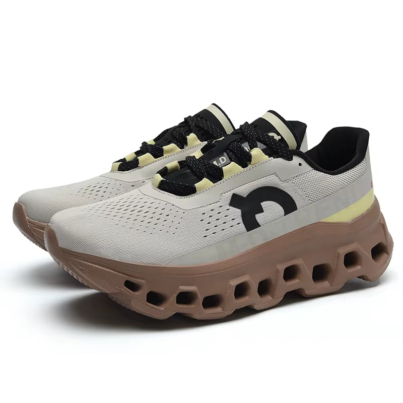 Custom Original Luxury Cloudmonster Men'S Breathable Mesh Sneakers Light Weight Running Shoes Lace-Up New Style Shoes