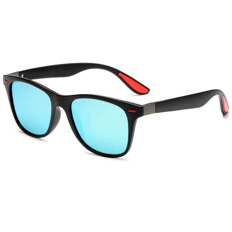 Stylish UV400 Polarized Classic Square Frame Sunglasses for Unisex Driving